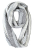 Boucle Infinity Scarf by Shupaca Monochrome light grey