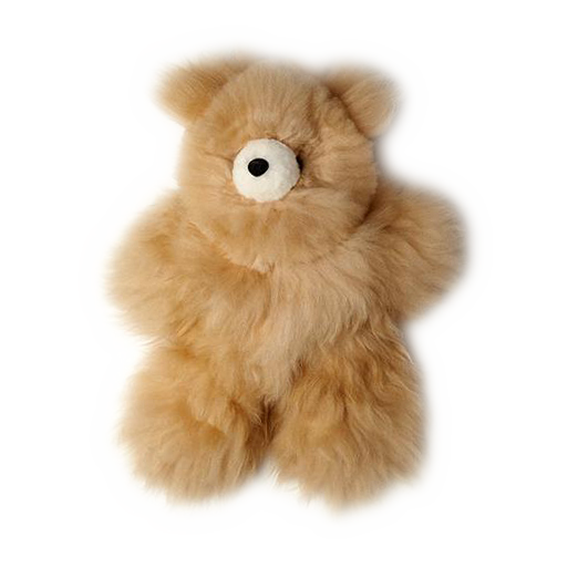 BABY ALPACA FUR TEDDY BEARS / NATURAL COLORS 18"