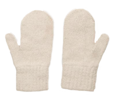 BABY ALPACA BOUCLE LINED MITTENS
