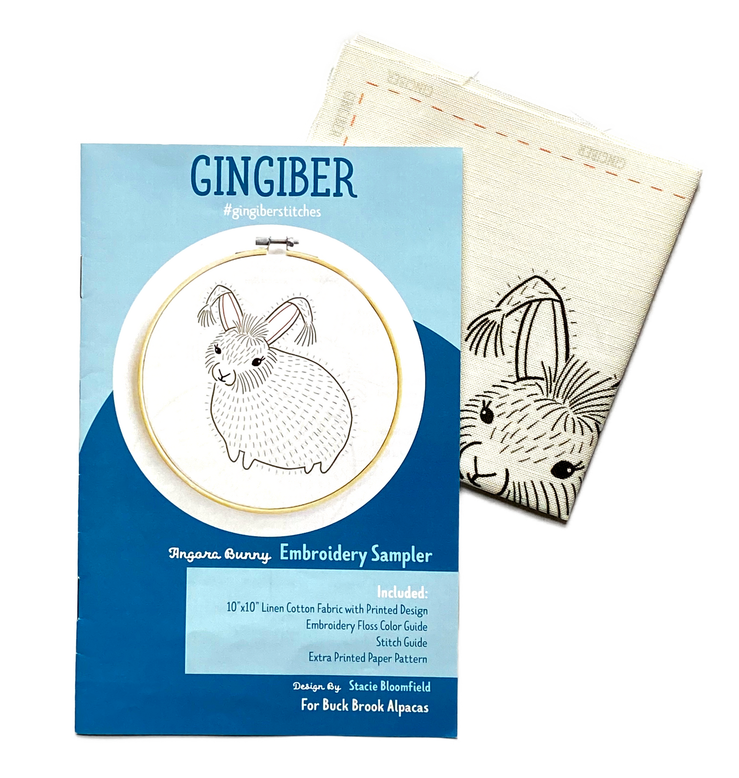 EMBROIDERY SAMPLER / ANGORA BUNNY