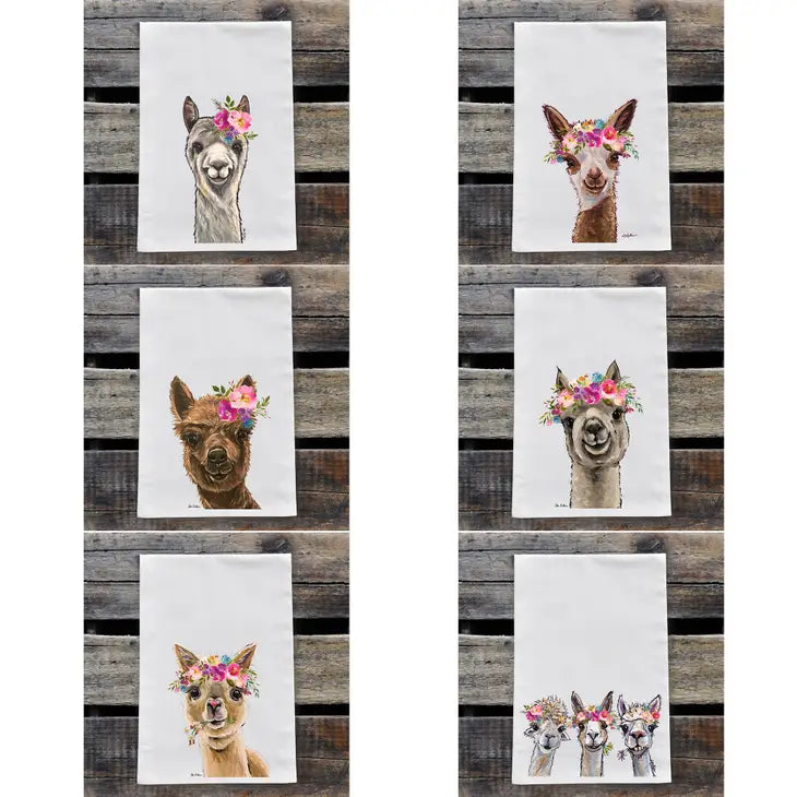 Hippie Hounds Flour Sack Tea Towels