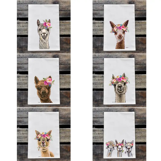 Hippie Hounds Flour Sack Tea Towels