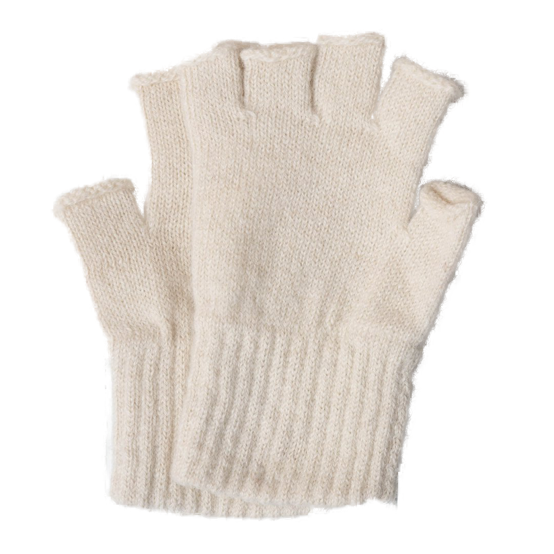 BABY ALPACA FINGERLESS GLOVES