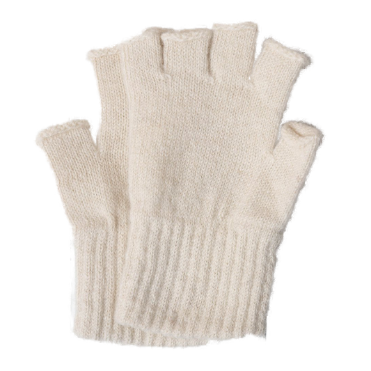 BABY ALPACA FINGERLESS GLOVES