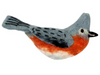 WILD WOOLIES FELTED ORNAMENT / Tufted Titmouse