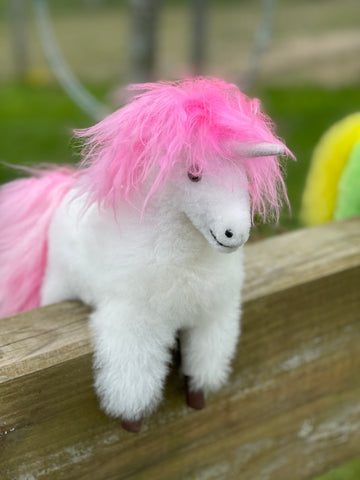 ALPACA STUFFED ANIMAL UNICORN – Buck Brook Alpacas - Main Image