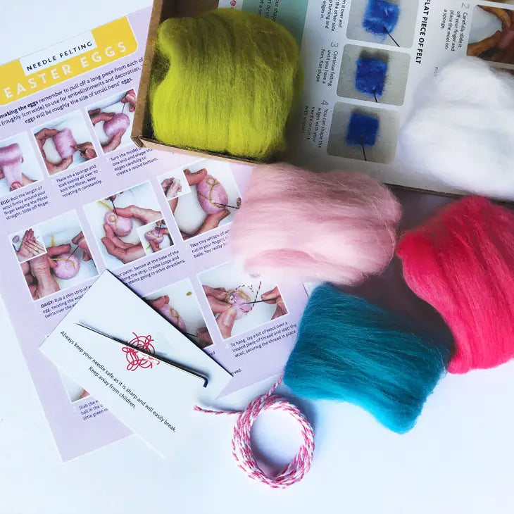 Needle Felting Kit / Easter Eggs