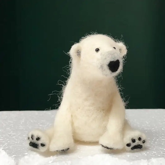Needle Felting Kit / Polar Bear