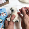 Needle Felting Kit / Polar Bear